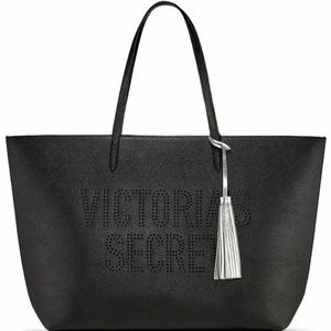 Victoria Secret Large Black Shoulder Tote / Bag